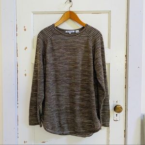 eight eight eight Space Dyed Striped Sweater/Tunic (size XL)